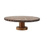 Lakkad Baaz Wooden Cake Stand | 31 cm Round Dessert Platter