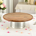 Lakkad Baaz Wooden Cake Stand with Silver Base