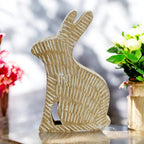 Wooden Rabbit Figurine