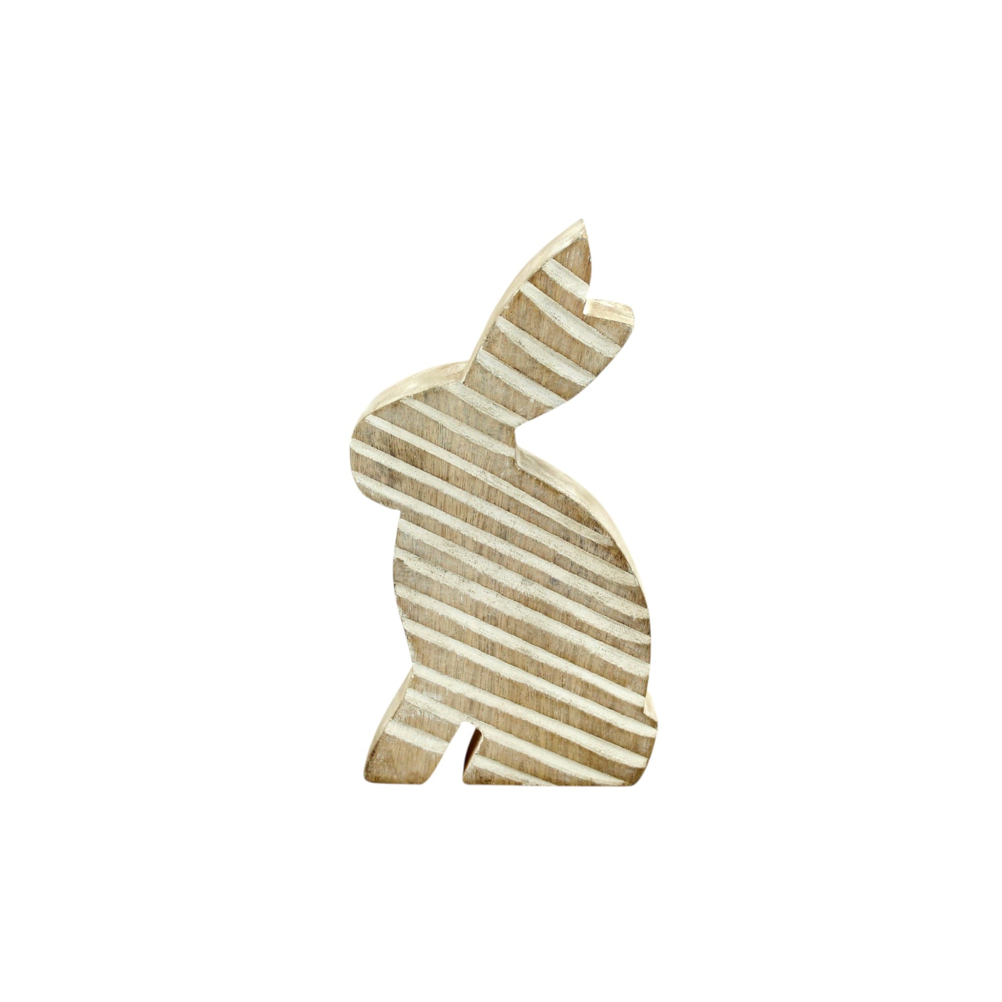 Wooden Rabbit Figurine