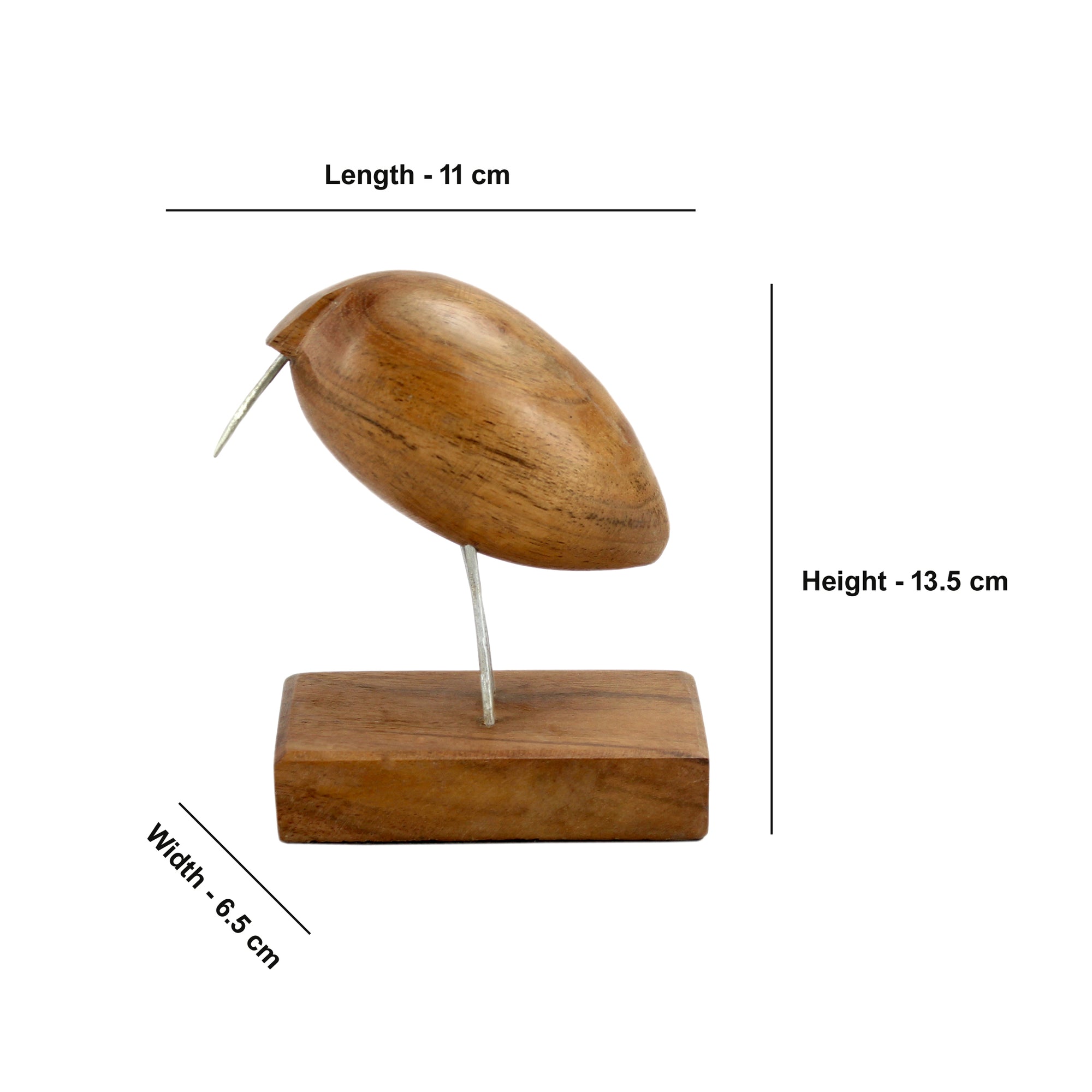 Wooden Bird Figurine