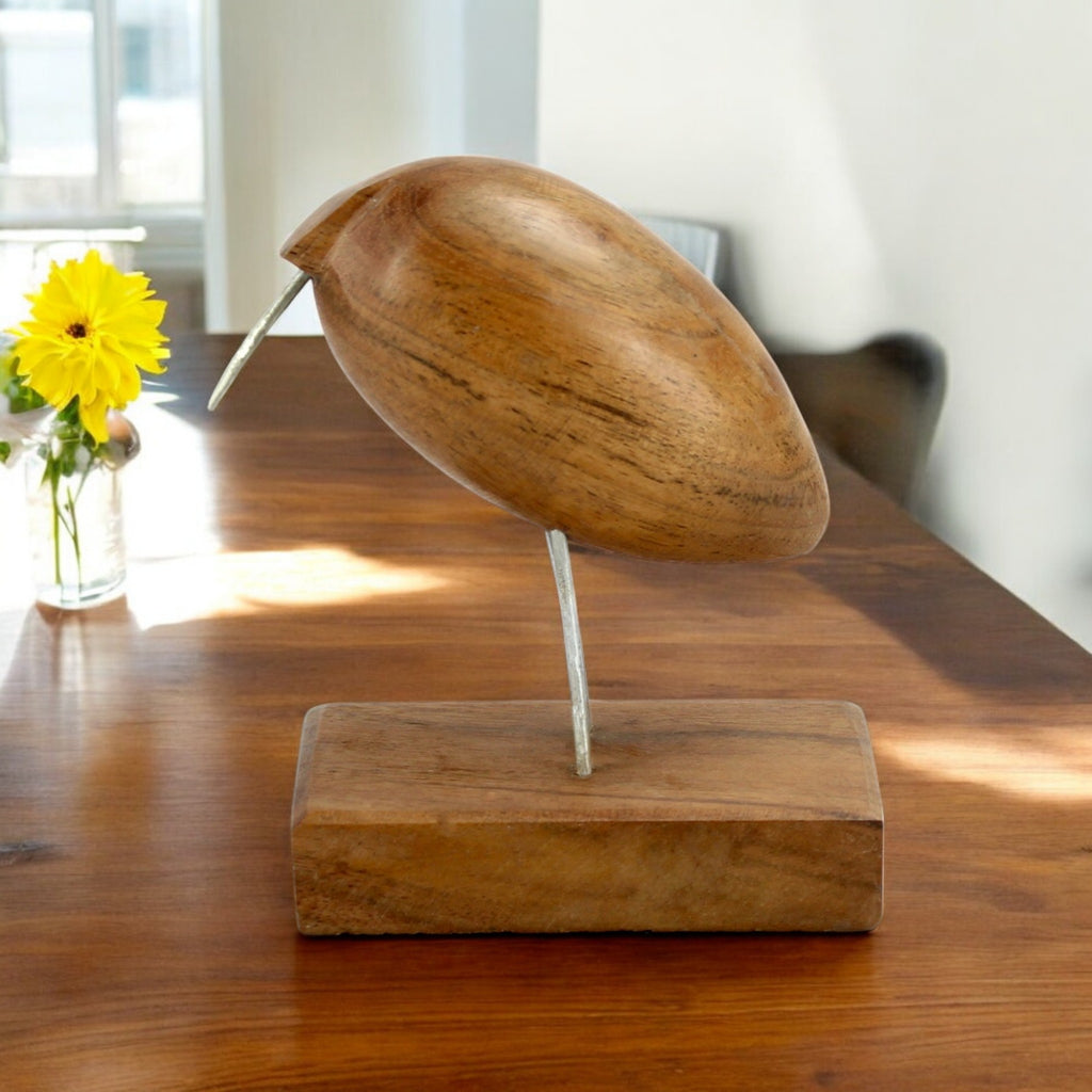 Wooden Bird Figurine