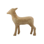 Wood Deer Figurine