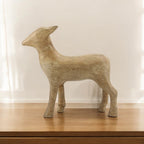 Wood Deer Figurine