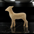 Wood Deer Figurine
