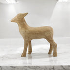 Wood Deer Figurine