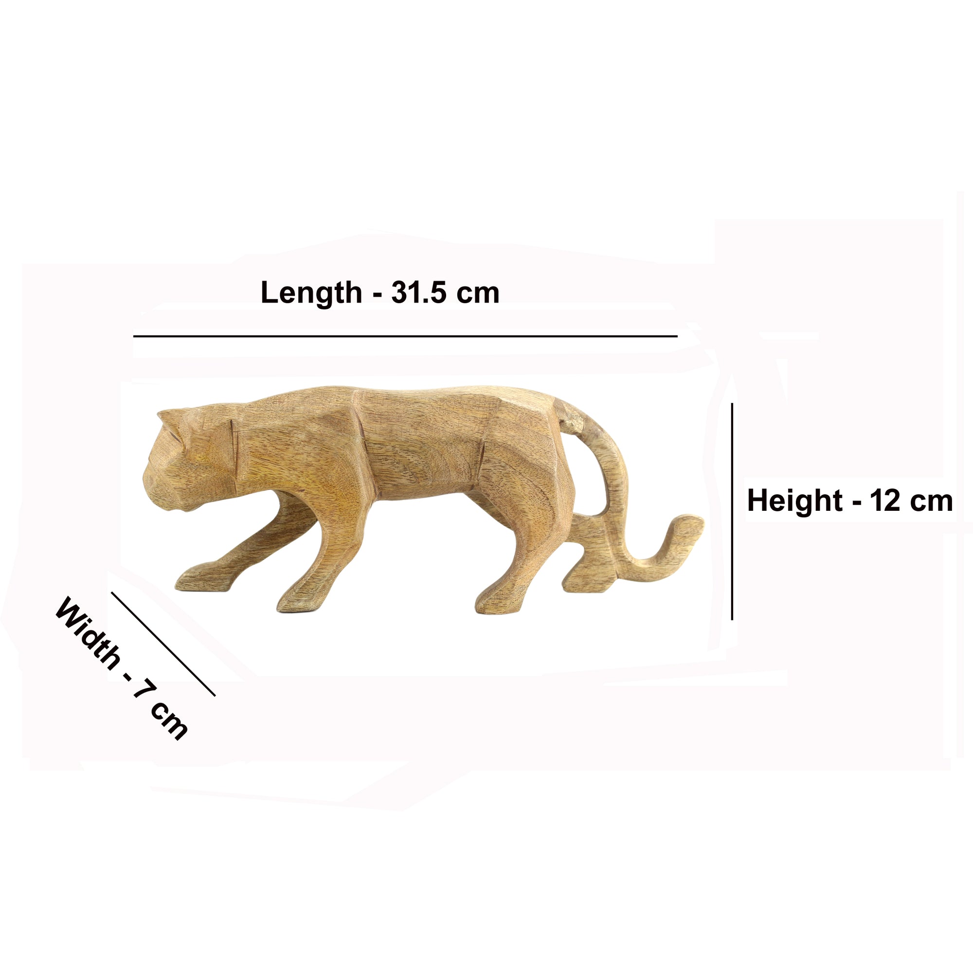 Wood Tiger Figurine