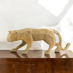 Wood Tiger Figurine