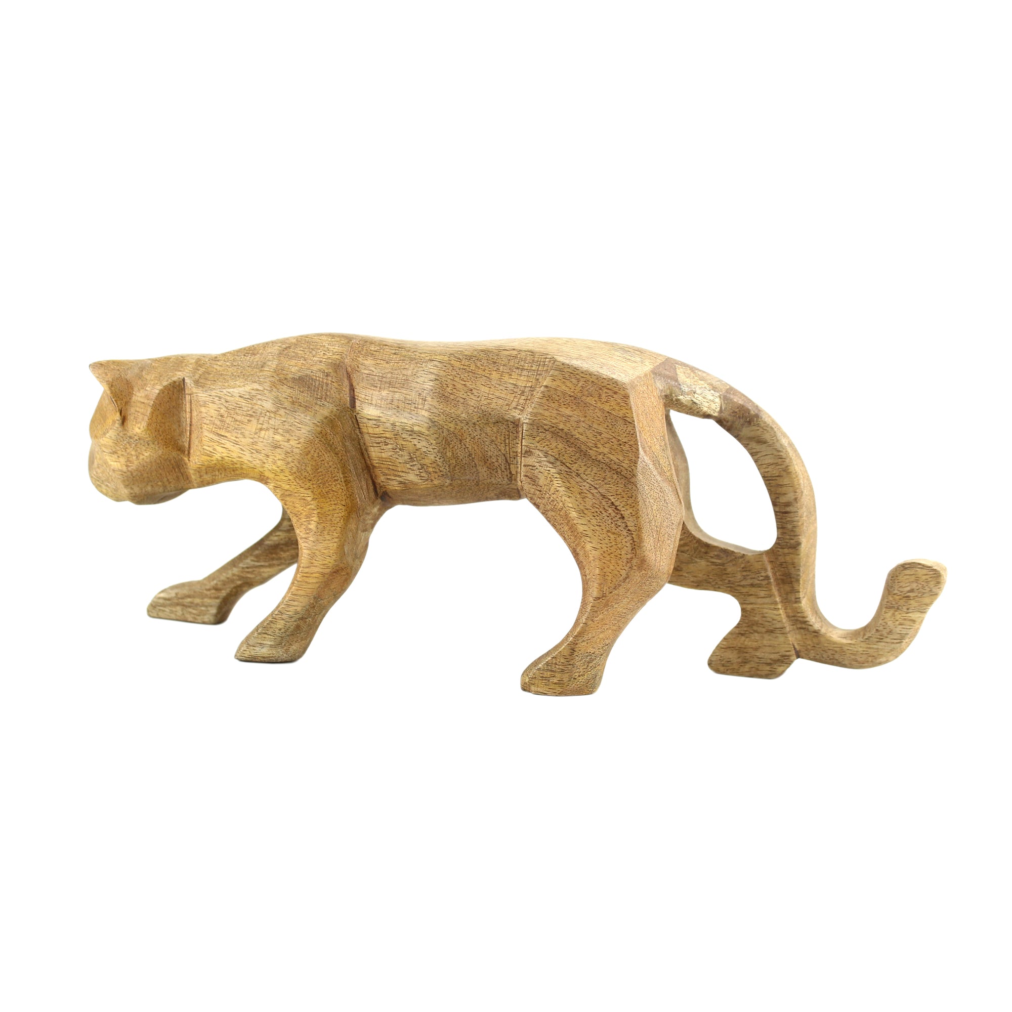 Wood Tiger Figurine