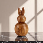 Wood Bunny Figurine
