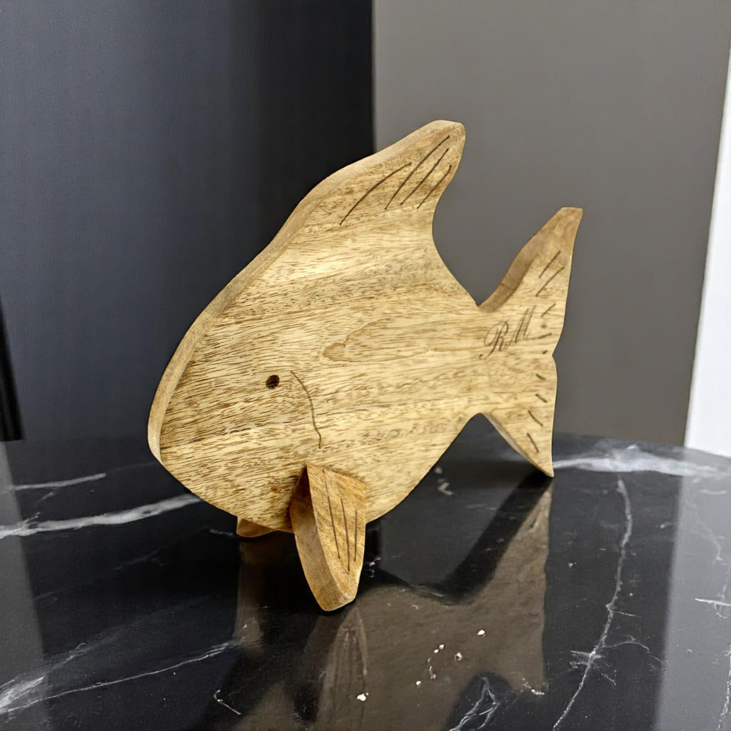 Wood Fish Figurine