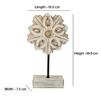 Wood Four-Leaf Decorative Accent