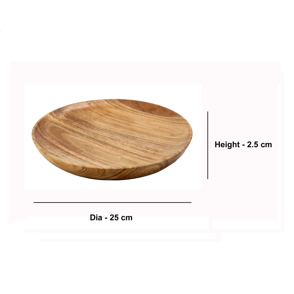 Wood Serving Bowl Shape Tray