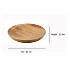 Wood Serving Bowl Shape Tray