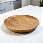 Wood Serving Bowl Shape Tray