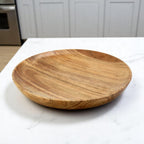 Wood Serving Bowl Shape Tray