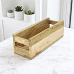 Wood Rectangular Organizer Caddy (Tray)