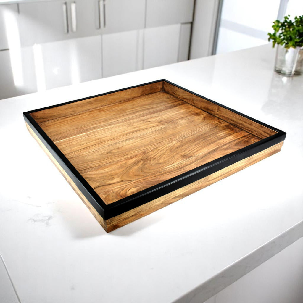 Wood Rectangular Organizer Tray