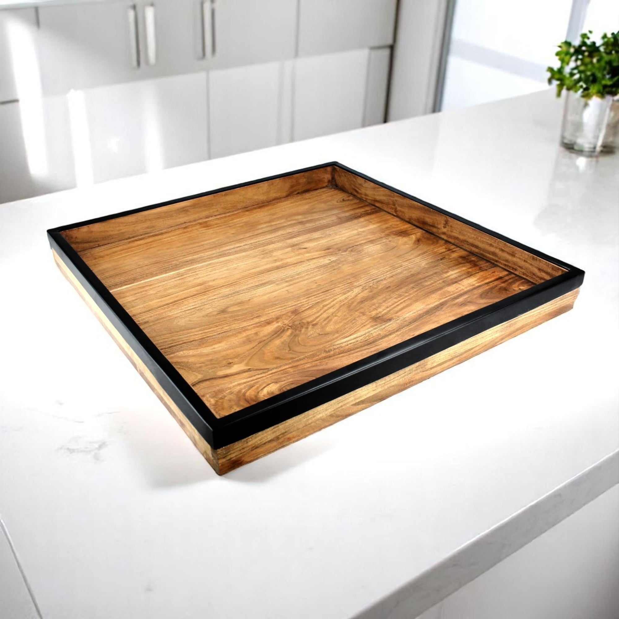 Wood Rectangular Organizer Tray