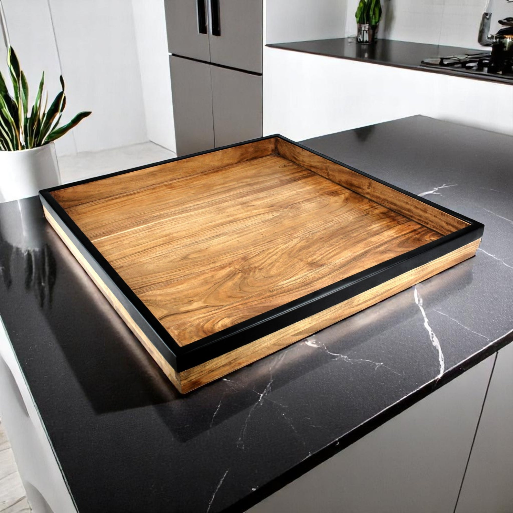 Wood Rectangular Organizer Tray