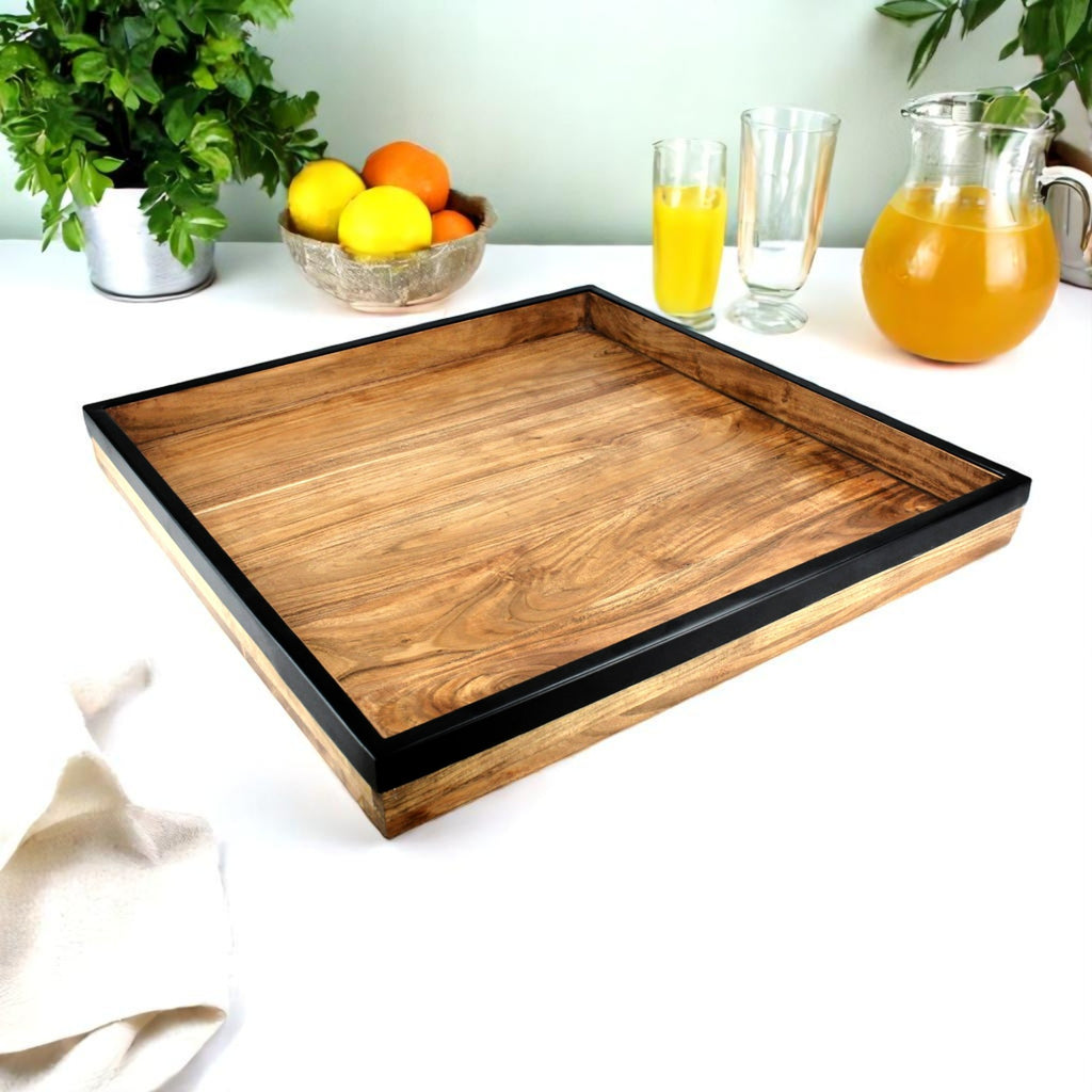 Wood Rectangular Organizer Tray