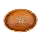 Wood Pizza/Serving Boar (Tray) with Enamel Inlay