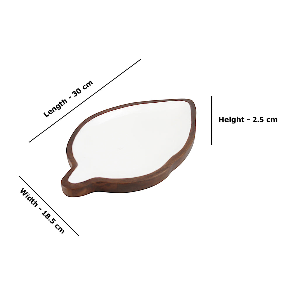 Wood leave desgin Serving Tray