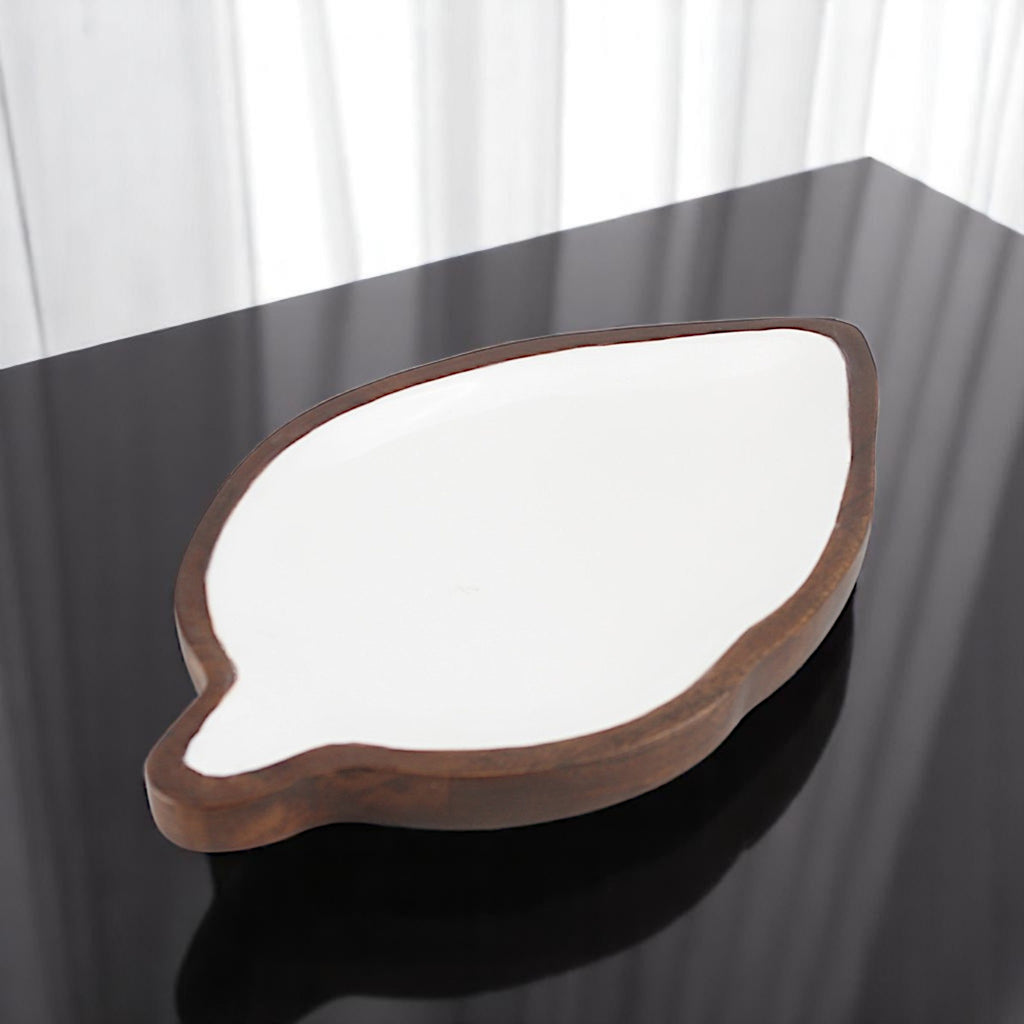 Wood leave desgin Serving Tray