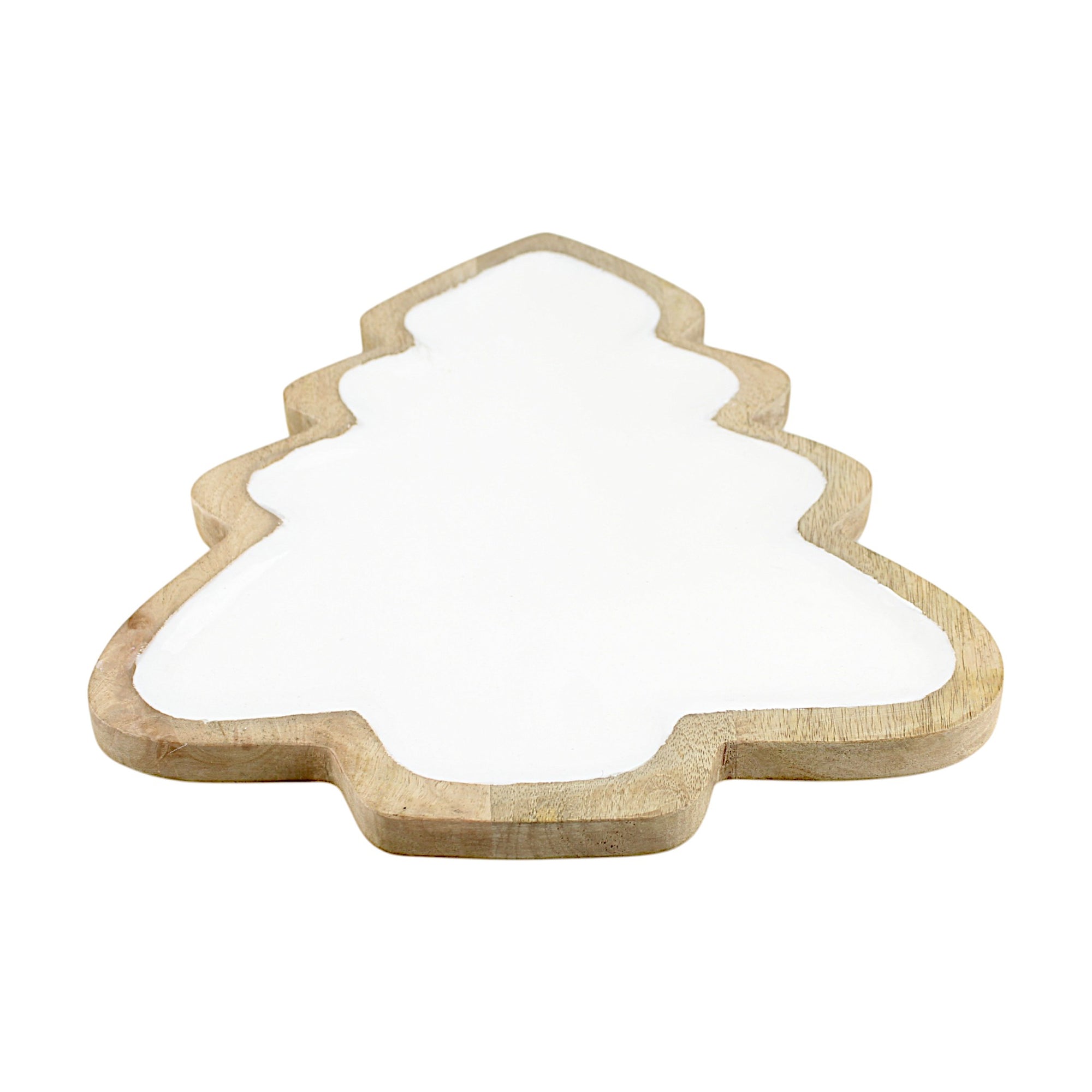 Wood Tree-Shaped Serving Tray