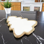 Wood Tree-Shaped Serving Tray