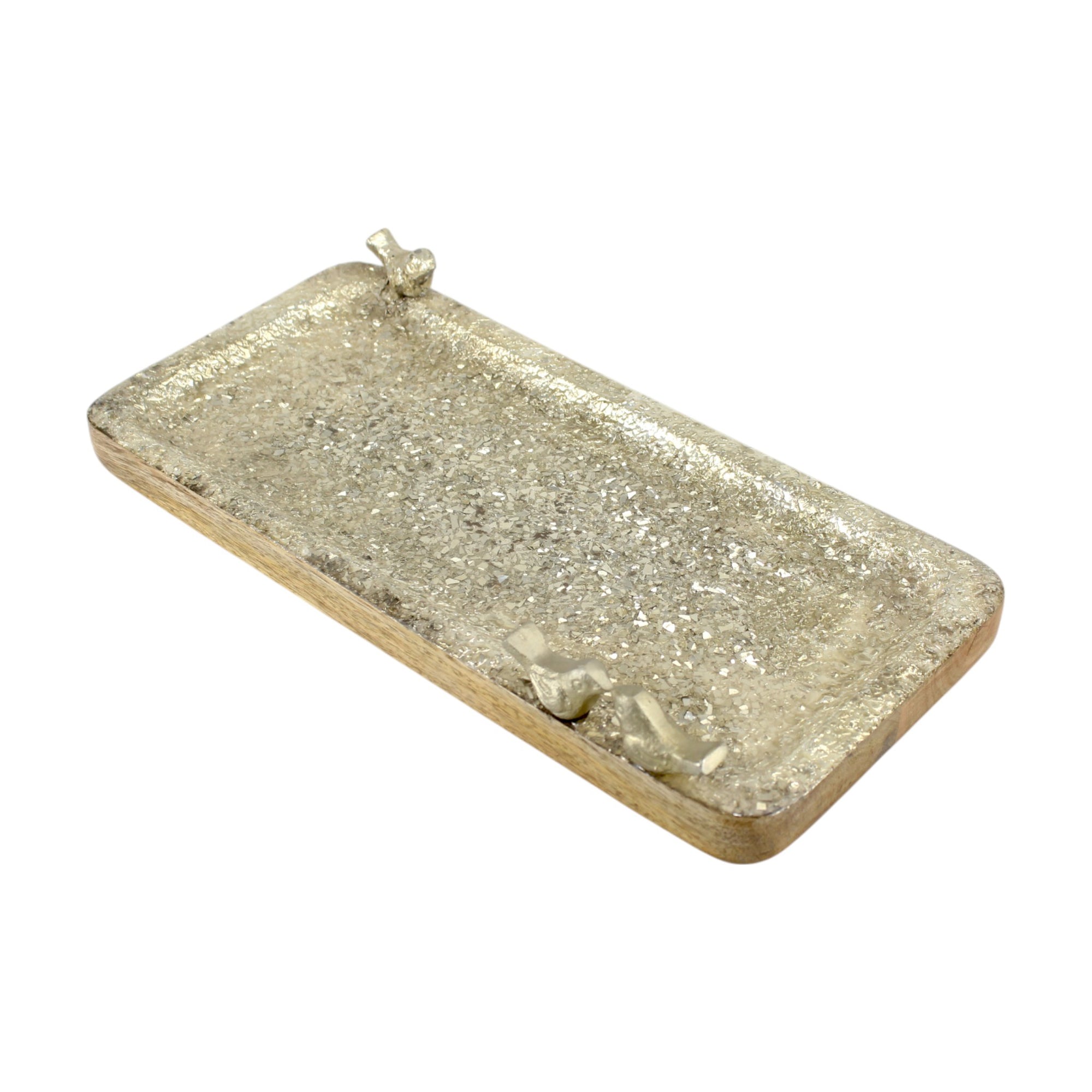 Wood (J) shape Try dry fruit serving Tray