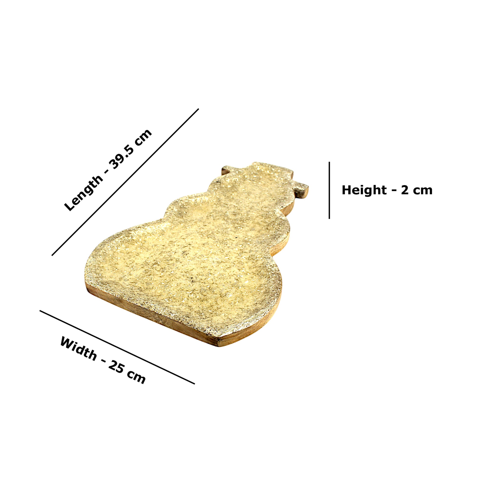 Mozek art  stylish design three aluminium bird beautiful look serving wooden Tray