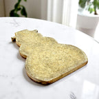 Mozek art  stylish design three aluminium bird beautiful look serving wooden Tray