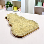 Mozek art  stylish design three aluminium bird beautiful look serving wooden Tray